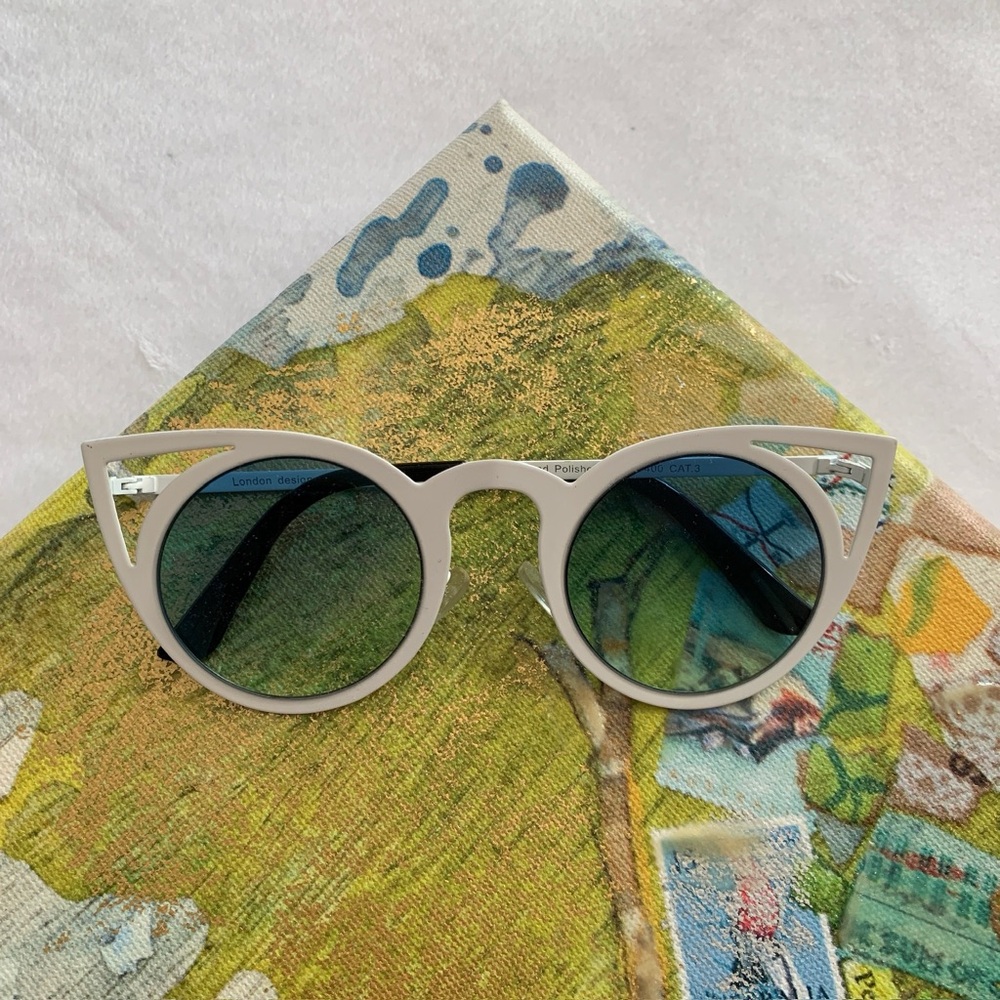 White Cat Eye Sunglasses